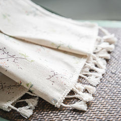 Bohemian Flower Cotton Linen Curtain