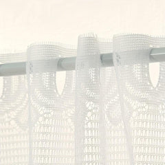 Nordic Fruit Pattern Lace Curtain Valance for Small Window Bathroom