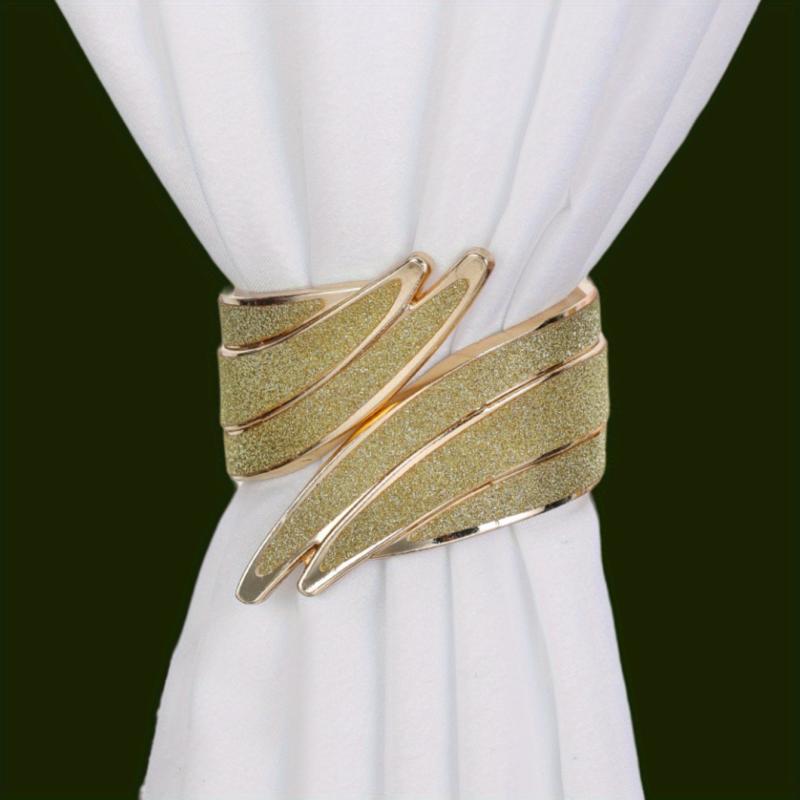 Alloy Window Curtain Tieback Straps With Metal Diamond Model