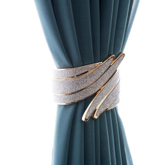 Alloy Window Curtain Tieback Straps With Metal Diamond Model