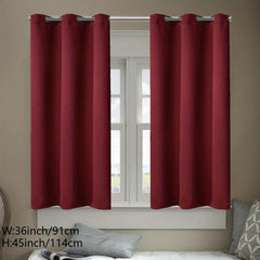 2pcs Insulated Blackout Curtains Noise Reducing Light Blocking Home Decor