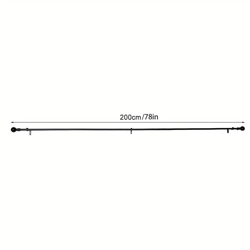 Adjustable Curtain Rod w/ Circular Top 7.62-12.7 cm, 40-238 Windows