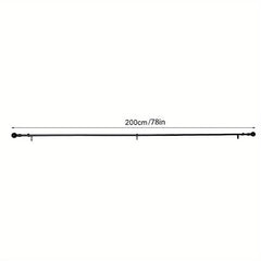 Adjustable Curtain Rod w/ Circular Top 7.62-12.7 cm, 40-238 Windows