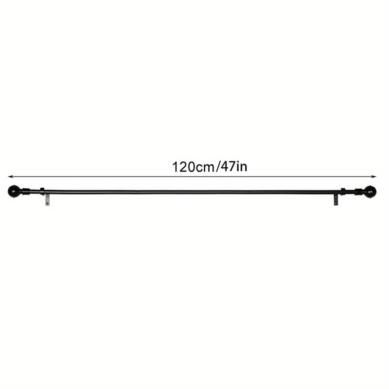 Adjustable Curtain Rod w/ Circular Top 7.62-12.7 cm, 40-238 Windows