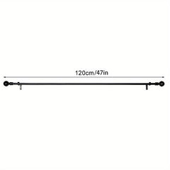Adjustable Curtain Rod w/ Circular Top 7.62-12.7 cm, 40-238 Windows