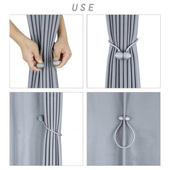 1pc Window Curtain Tieback Clip Magnetic Tie Band Home Office Decorative Drapes