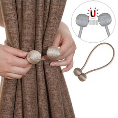 1pc Window Curtain Tieback Clip Magnetic Tie Band Home Office Decorative Drapes