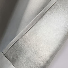 Thermal Insulated Blackout Curtains Rod Pocket Silvery Gray