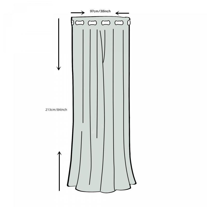 Thermal Insulated Blackout Curtains Rod Pocket Silvery Gray