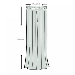 Thermal Insulated Blackout Curtains Rod Pocket Silvery Gray