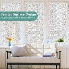 Snowflake Privacy Window Film - Static Cling Vinyl Glass Sticker