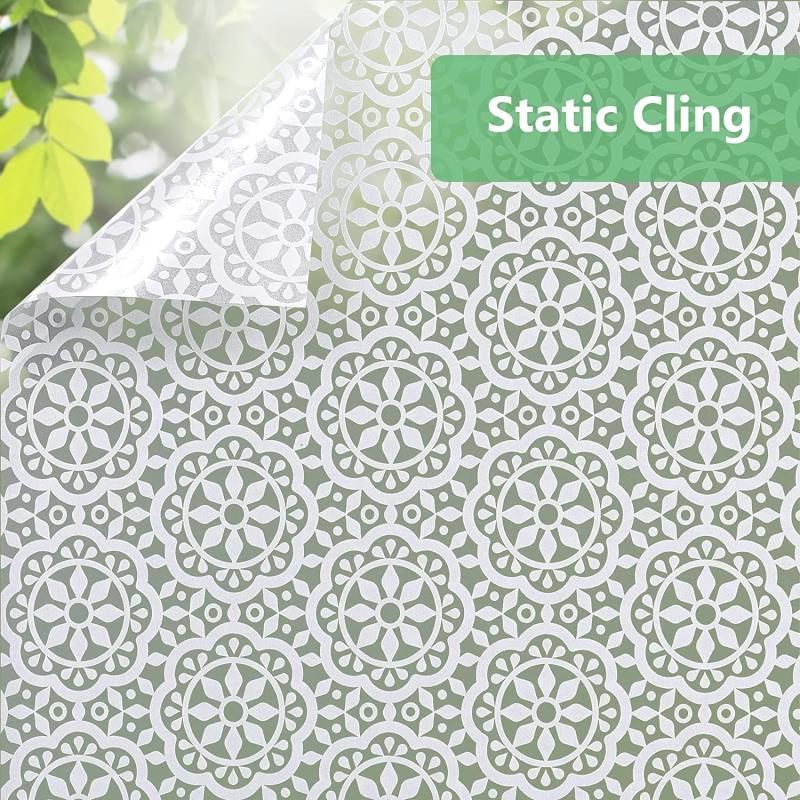 Snowflake Privacy Window Film - Static Cling Vinyl Glass Sticker