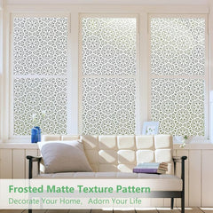 Snowflake Privacy Window Film - Static Cling Vinyl Glass Sticker