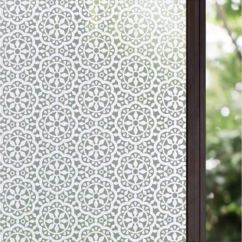Snowflake Privacy Window Film - Static Cling Vinyl Glass Sticker