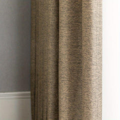 1pc Solid Curtains Grommet Top Curtain for Home Decor