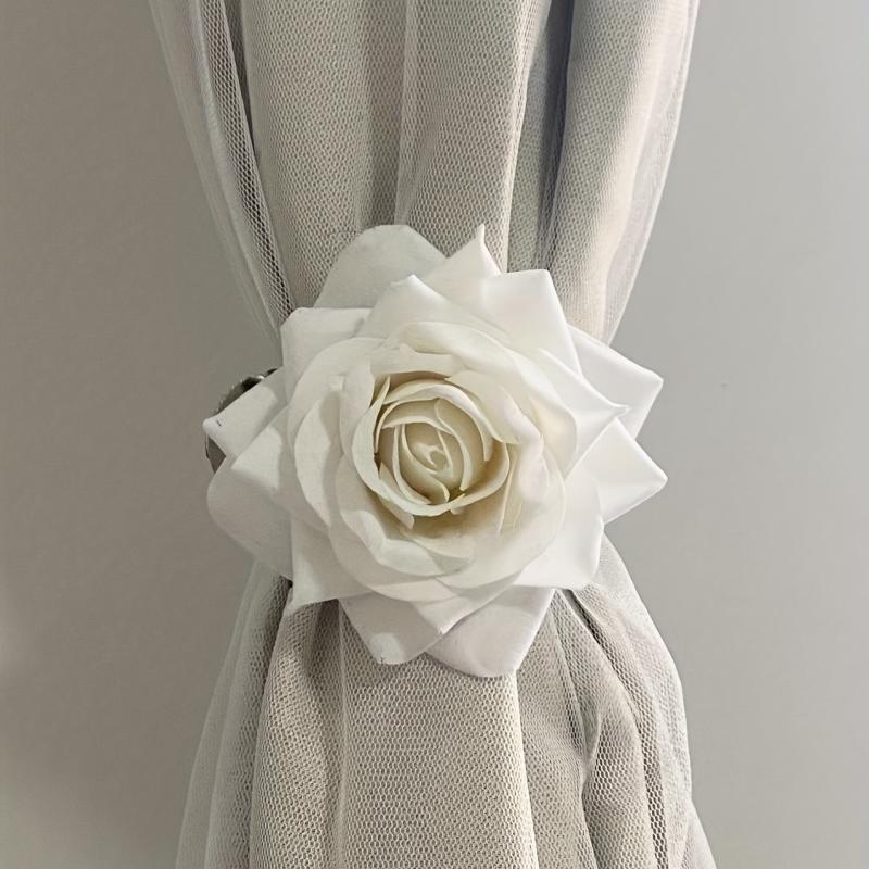1pc Artificial Rose Holdbacks Curtain Buckle Home Decoration
