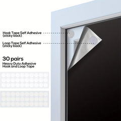 1pc Blackout Curtain Portable Window Shade Out Room Darkening Drapes