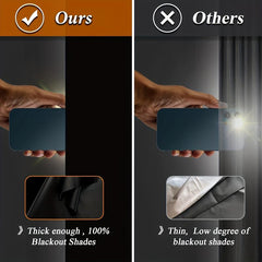 1pc Blackout Curtain Portable Window Shade Out Room Darkening Drapes