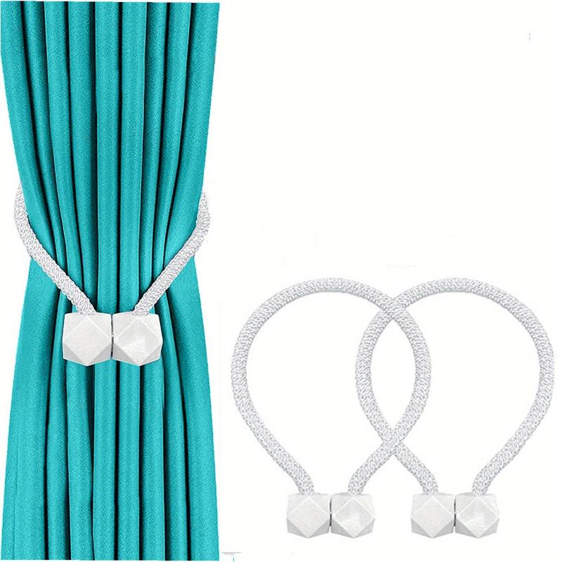 2pcs Magnetic Curtain Tiebacks for Home and Office Use