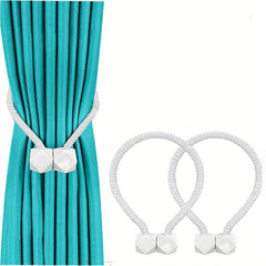 2pcs Magnetic Curtain Tiebacks for Home and Office Use