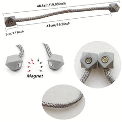 2pcs Magnetic Curtain Tiebacks for Home and Office Use