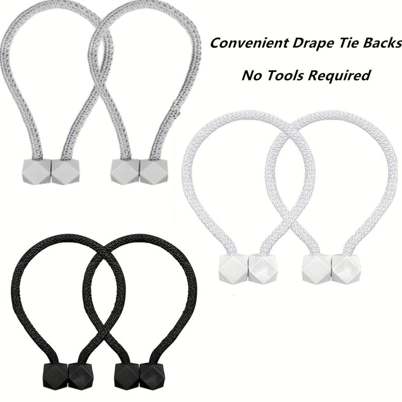 2pcs Magnetic Curtain Tiebacks for Home and Office Use