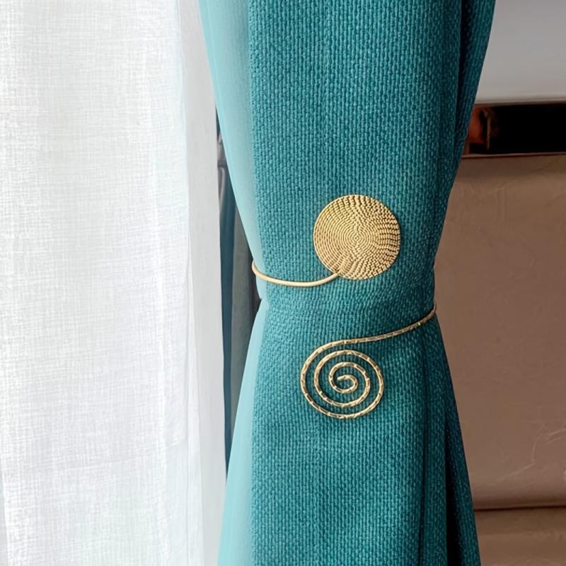 1pc Metal Curtain Tie for Living Room Bedroom Decoration