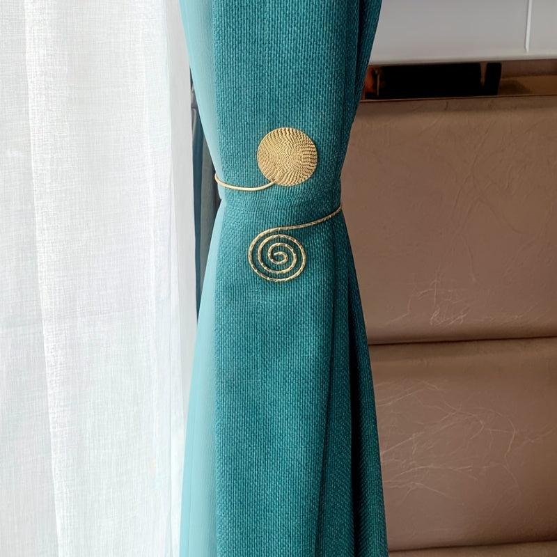 1pc Metal Curtain Tie for Living Room Bedroom Decoration