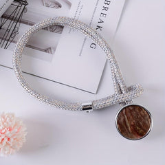 Modern Minimalist Mirrored Curtains Tieback Round Hook Decorative Buckle
