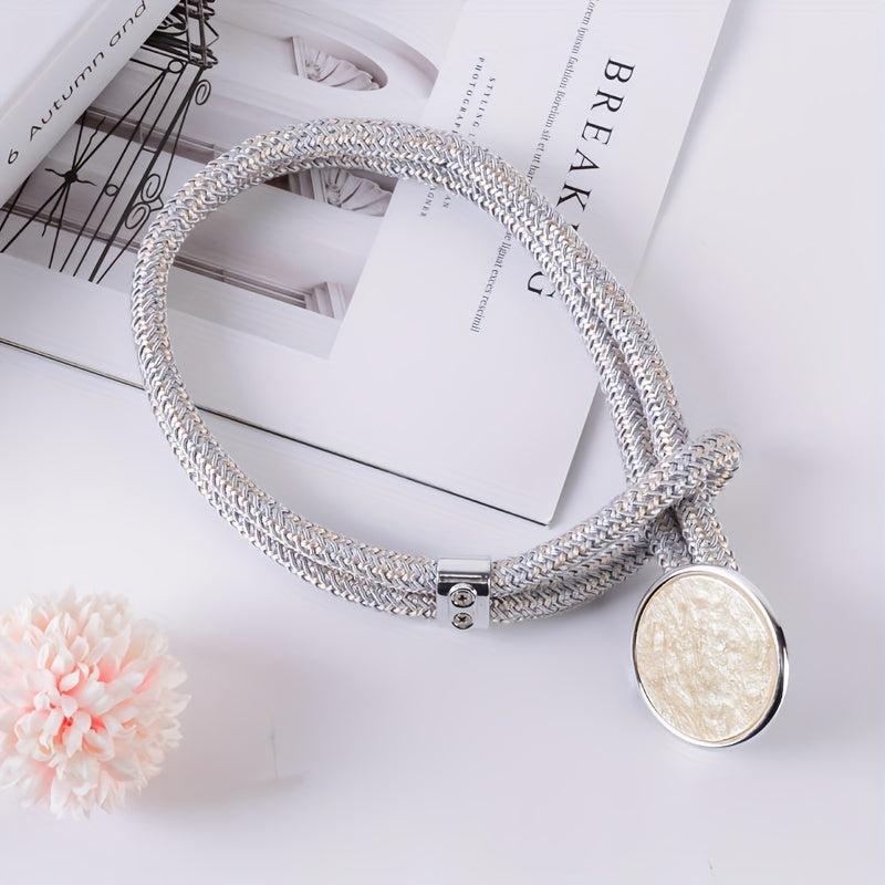 Modern Minimalist Mirrored Curtains Tieback Round Hook Decorative Buckle