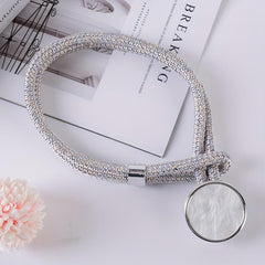Modern Minimalist Mirrored Curtains Tieback Round Hook Decorative Buckle