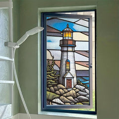 Landscape Pattern Window Film Privacy Glass Sticker