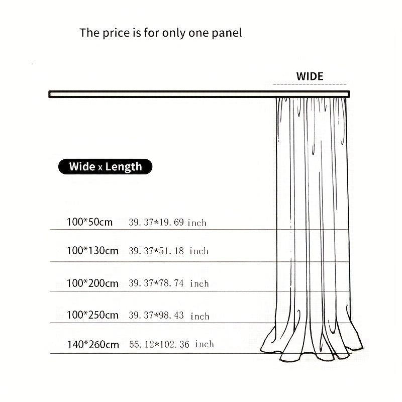 Blackout Curtain Panel Thermal Insulated Room Darkening Bedroom And Living Room