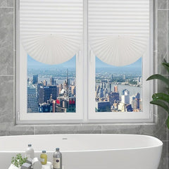 Semi-shading Pleated Door Curtain for Kitchen Bathroom Living Room