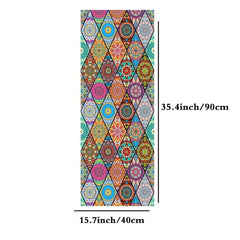 Boho Window Film Colorful Privacy Sticker Easy to Apply