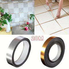 Wardrobe Decorative Strip - Golden Silvery Frame Seam Sticker