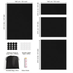 1pc 100 Blackout Blind Curtain Travel Blackout Window Shades Portable