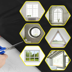 1pc 100 Blackout Blind Curtain Travel Blackout Window Shades Portable