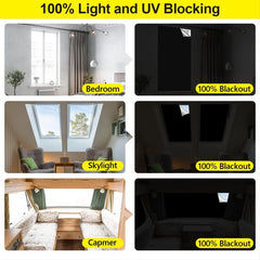 1pc 100 Blackout Blind Curtain Travel Blackout Window Shades Portable