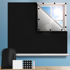 1pc 100 Blackout Blind Curtain Travel Blackout Window Shades Portable