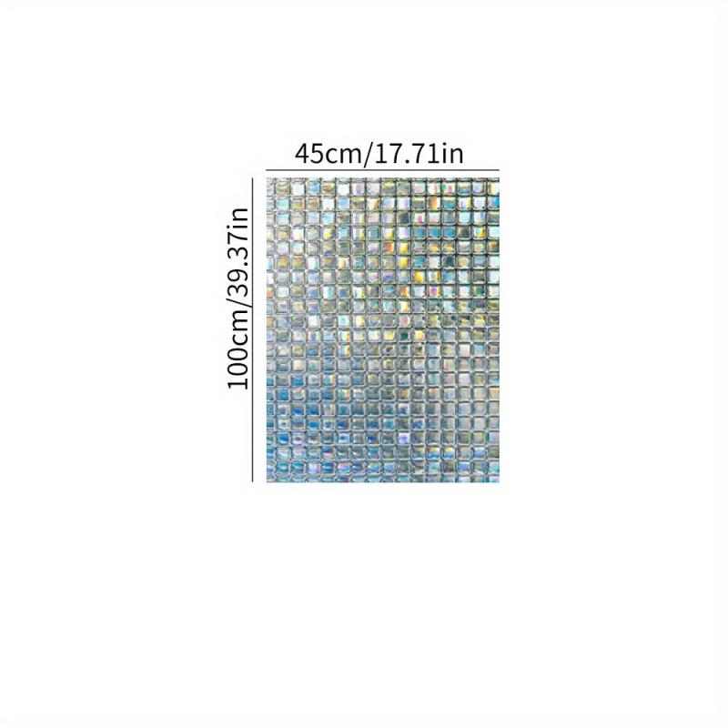 Mosaic Glass Window Sticker Privacy Film Rainbow Window