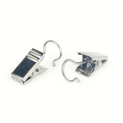 20pcs Stainless Steel Curtain Clips for Easy Hanging and Storage