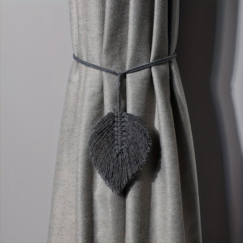 Bohemian Woven Tassel Curtain Buckle Leaves Curtain Ties