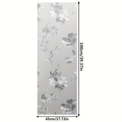 Flower Frosted Glass Window Film Privacy Protection Sticker