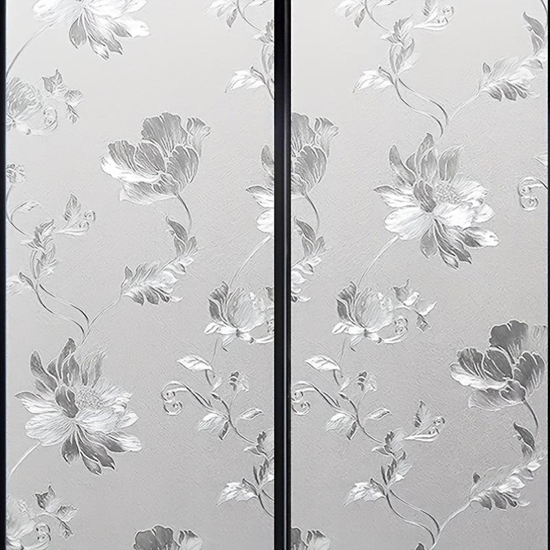 Flower Frosted Glass Window Film Privacy Protection Sticker