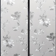 Flower Frosted Glass Window Film Privacy Protection Sticker