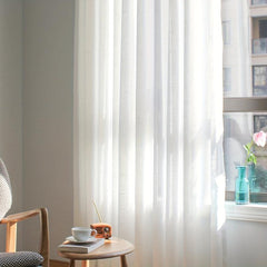 Rod Pocket Sheer Curtain for Home Decor