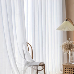 Rod Pocket Sheer Curtain for Home Decor