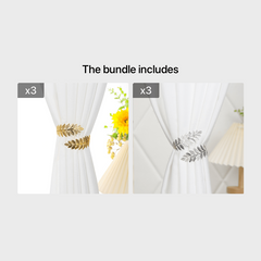 Boho Leaf Curtain Tieback for Window Blackout Home Decor