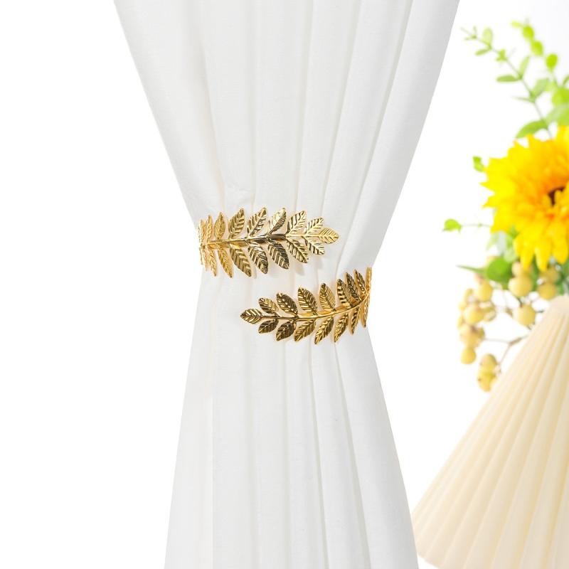 Boho Leaf Curtain Tieback for Window Blackout Home Decor